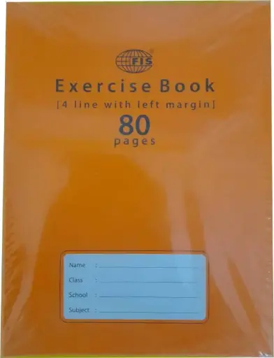 Exercise Book 4 line with left margin 80 pages